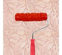 7'' Patterned Paint Roller for Wall Decoration Classic Brick Embossing Texture Rubber Roller Decorative Household DIY Paint Art Tool for Wall Decoration (EG068T)