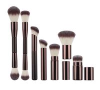 7 Pcs Basic Essential Brush Set Double Head Make Up Brush Eyeshadow Brush Makeup Brushes Powder Brush Cosmetic Brush