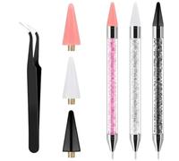 7 PCS Bedazzling Rhinestone Kit Double-Ended Rhinestone Picker Applicator | Nail Rhinestone Wax Pen for DIY Nail Designs Picking Up Jewel Gems,Crystals and Studs