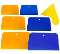 7 Pcs Body Filler Spreaders Automotive Body Fillers, 3, 4, 5, 6 Inch Reusable Plastic Auto Spreaders for Applying Fillers, Putties,Glazes,Caulking Agents Car Body Maintenance and Paint(Blue,Orange)