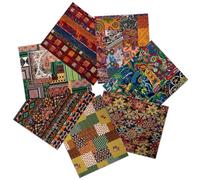 7 PCS Bohemian Ethnic Quilting Fabric,50 x 40 cm Floral & Geometric Fabrics Vintage Patchwork Fabric Fat Quarters Fabric Bundle for Quilting Sewing Batik Patchwork Clothes DIY Crafts Gift Wrap Supplie