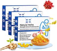 7 Pcs/Box Natural Herbal Strength Hemorrhoid Capsules, Hemorrhoid Relief Capsules,Hemorrhoid Treatment,Piles Treatment Capsules Shrinks Piles Relief from External Itching and Burning, External (3 Box)