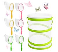 7 Pcs Butterfly Net, Bug Hunting Kits, Fish Net, Bug Net, Crabbing Net, Outdoor Early Education Tools, For Catching Insects And Butterflies, Compact Outdoors Play Equipment