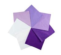 7 Pcs Cotton Fabric Square 25cmx25cm Solid Color Twill Cotton Fabric for DIY Crafts Sewing, Purple