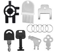 7 Pcs Dispenser Key Set, Universal Paper Towel Dispenser Key Compatible with Cintas Sanis, 770301, Commercial Georgia Pacific, Mer-fin 1002MM 1003MM San Jamar Paper Towel Dispensers