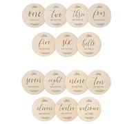 7 Pcs Double-Sided Baby Milestone Cards , Baby Monthly Cards,Monthly Growth Tracking Signs for Newborns