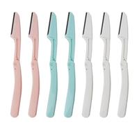 7 Pcs Eyebrow Razor Set, Foldable Facial Hair Trimmer For Women And Men, Precision Shaper For Brows And Fine Hair, Portable Safety Shaver With Stainless Steel Blades, Smooth Skin Maintenance Tool