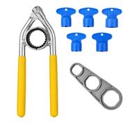 7 PCS Faucet Aerator Wrench Removal Tool, Multi-Size Non-Slip Tap Aerator Remover Kit | Compatible with M16.5/M18.5/M21.5/M22/M24 Standard Faucets, Heavy-Duty Plastic Tool for Home Kitchen Bathroom
