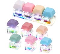 7 Pcs Fidget Keychain Decompression Toys, Clicker Finger Stress Relief, Gift to Pass The Boring Time