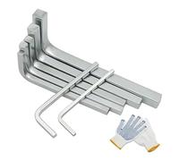 7 Pcs L Shape Square Head Wrench Set Hand Tool Steel 4 Point Wrench Screwdriver