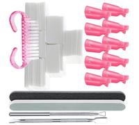 7 Pcs Nails Files and Buffer Block Set for Manicure Pedicure Grooming Accesories with Cuticle Nippers and Nails Brush
