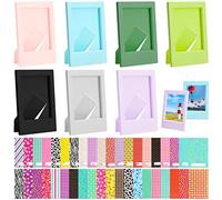 7 PCS Newly Upgraded Mini Instant Photo Frames with 40 Sheets Instant Photo Sticker Compatible with Fujifilm Instax Mini 11 9 8 70 7s 90 26 Instant Camera Photo