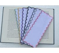 7 pcs of 18count aida Fabric Colorful Embroidery Edged Bookmarks Blank to Cross Stitch