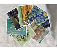 7 pcs of 20x25cm high Precision Printed Painting of Van Gogh Cotton Canvas,Fabric for Sewing,Fabric for Making Bags, Quilting,Wall Decor,Cotton DIY Sewing Materials Fabric