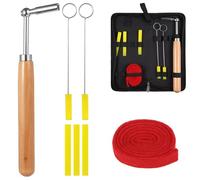 7 PCS Piano Tuning Kit, Piano Tuning Tools with Carry Case, Professional Piano Tuning Tools, Piano Tuning Hammer and Mute Set, Piano Tuning Wrench Hammer Rubber Mute, Portable Piano Tuner Kit