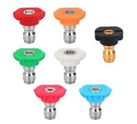 7 PCS Pressure Washer Nozzles - Quick Release 1/4 Inch Nozzle Tips, Multiple Degree Options for Wilks-USA, P1, Hyundai, Rocwood (180bar/3950psi Max)