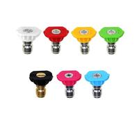 7 Pcs Pressure Washer Spray Nozzle Tips, 1/4 Inch Multiple Degrees Connection Pressure Washer Tips for Roof and Path Cleaning