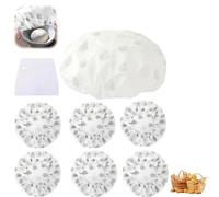 7 Pcs Proving Bags for Dough, Bread Proofer, Bowl Covers with Dough Scraper Ideal for Bread Proofing Dough Rising, and Food Storage