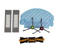 7 Pcs Replacement Accessories Kit for Ecovacs for Deebot N10, N10 Plus Robot Vacuum, 2 Dishcloths, 1 Roll Brush, 2 Filters, 2 Side Brushes