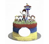 7 Pcs Rescue Pups Cake Topper Set - Heroic Dog Birthday Cake Decorations for Children - Adventure Mission Squad Theme with Command Tower, Boy Leader and Happy Birthday Shield - Party Supplies Kids UK