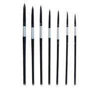 7 Pcs Round Paint Brushes, Round Pointed Tip Paint Brushes Set Nylon for Oil Watercolor Gouache Painting Artist and Beginners, Versatile Professionals Detail Pens with Ergonomic Handles