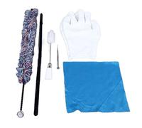 7 Pcs Saxophone Cleaning Kit, Complete Care Set for Sax Flute Clarinet, Includes Mouthpiece Brush Screwdriver Cleaning Cloth Gloves with Stainless Steel Tools for (Colorful)