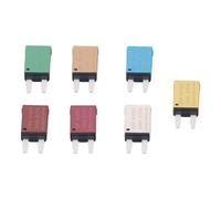 7 Pcs Set Auto Reset Circuit Breaker, Blade for Car Boat RV, ATC ATO Mini Circuit Breaker with 5A 7.5A 10A 15A 20A 25A 30A Current Options, Low Voltage Protection Automatic Re