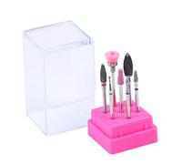 7 Pcs/Set Ceramic Nail Drill Bits Acrylic Box Milling Cutter Manicure Machine Electric Nail Files Art Tool (DH02)