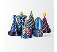 7 Pcs Spiral Cone Fidget Toy Impossible Pyramid Passthrough Sculpture 3D Spiral Pyramid Fidget Toy Desktop Mini Vortex Cones Spiraltoy Stress Relief Desk Decoration Toys for Home Office Souvenir Gift