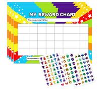 7 Pcs Star Sticker Reward Charts Set, Potty Training Reward Chart Stickers