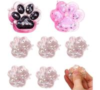 7 PCS Taba Squishy Paw, Cat Paw Squishy, Squishy Paw, Squishy Cat Paw, Taba Squishy, Fufu Squishy, Soft and Elasticity Squeeze Toys, Mini Cute Cat Paw Stress Relief Toy for Children and Adults