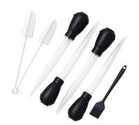 7 PCS Turkey Baster, Baster for Cooking, Turkey Oil Dropper Pump Set, Easy to Use for Basting Meats, Marinating Large Cuts, Precise Liquid Measurement for Recipes