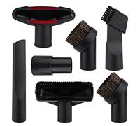 7 Pcs Vacuum Cleaner Accessories for 32mm/35mm Diameter Henry Hoover Attachment and Shark Vacuum, PP Hair Combination Brush, Long Flat Suction, Round Brush, 2 in 1 Brush, Sofa Suction, Adapter