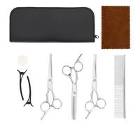 vidaXL 7 Piece Dog Grooming Scissors Set Stainless Steel