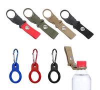 7 Pcs Water Bottle Holder Hanging Bottles Buckle Clip Portable Mineral Water Bottle Clip Nylon Beverage Bottles Strap Mineral Waters Ring Holder Keychain Carabiner for Outdoor Camping Hiking Traveling