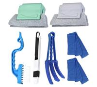 7 PCS Window Groove Cleaning Brush, Venetian Blind Cleaner Tool, Magic Window Cleaning Brush, Brush Head Suitable for Narrow Grooves and Irregular Gaps.