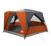 7-Person Cabin Tent Green with Poles, Stakes, and Carry Bag