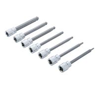 Blue Spot Tools Hex Socket Bit Set 01510 1510 Extra Long Ball Ended 3/8" Drive 7-piece