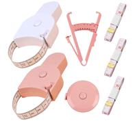 7-Piece Body Measuring Tape Set - Includes 2 body measuring tape, 1 Round Sewing Tape Measure, 1 Body Fat Calipers & 3 fabric tape measure (1.5m) - for Monitoring Your Body's Weight Loss Progress