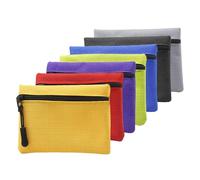 7-Piece Canvas Wallet, Portable Coin Wallet, Mini Canvas Storage Bag, Multi-Functional Small Wallet, Simple and Compact Coin Bag.