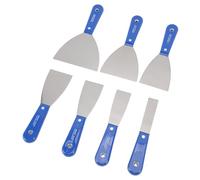 7 Piece Carbon Steel Putty Scraper Set, Drywall Spatula Kit Portable Putty Scraper Tools for Wall Repair Paint Removal Plaster Application with Storage Bag