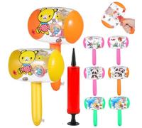 7-piece cartoon bell hammer set, cute inflatable hammers, fun party and pool perfect for little princesses as a birthday gift beach party accessory or game activity (1)