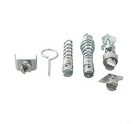 7-Piece Drain Cleaner Cutter Set with 16mm Spring Junction - Galvanized Metal Dredging Tools for Drain Cleaning Machines, Includes 6 Cutter Heads