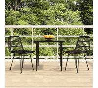 7 Piece Garden Dining Set Poly Rattan Outdoor Patio Table & Chairs Set