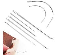7-Piece Heavy-Duty Sewing Needle Set for Upholstery, Leather & Canvas Repairs - Stainless Steel Needles