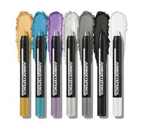 7-Piece Jumbo Eyeshadow Sticks Set - Waterproof Pearlescent Highlighter, Long-Lasting Blendable Eye Brightener for Inner Corner and Aegyosal in Gold Teal Purple Silver Grey Black White