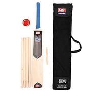 7 Piece Junior Cricket Set - Including Wooden Cricket Bat, Cricket Stumps & Soft Ball In Carry Bag