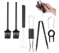 7 Piece Keycap Puller,Keycap Swapper Switch,Puller Cleaning Brush and Precision,Black Keyboards Essential Tools Kit,for DIY and Cleaning Mechanical and Standard Keyboards,Electronics Cleaning.