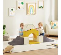 7 Piece Kids Soft Play Set, Foam Climbing Blocks w/ Detachable Cover