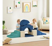 7 Piece Kids Soft Play Set, Foam Climbing Blocks w/ Detachable Cover